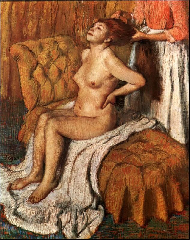 Edgar Degas A Woman Having her Hair Combed china oil painting image